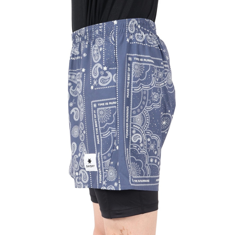 SAYSKY（SAYSKY）（メンズ）ランニングショーツ Paisley Pace 2-in-1 ショーツ 5インチ MMRSH03c1020
