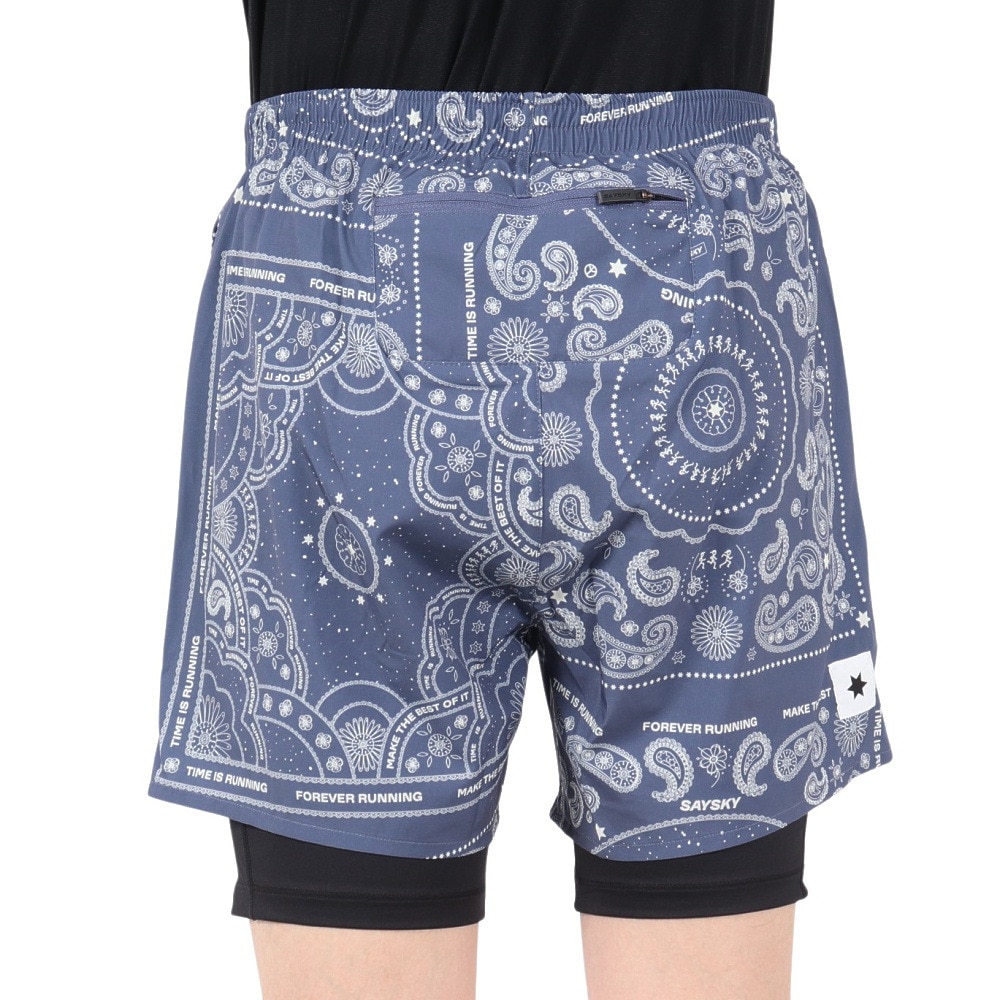 SAYSKY（SAYSKY）（メンズ）ランニングショーツ Paisley Pace 2-in-1 ショーツ 5インチ MMRSH03c1020