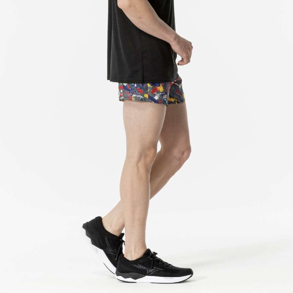 ミズノ（MIZUNO）（メンズ、レディース）ランニング マルチポケットパンツ グラフィック J2MBA52060