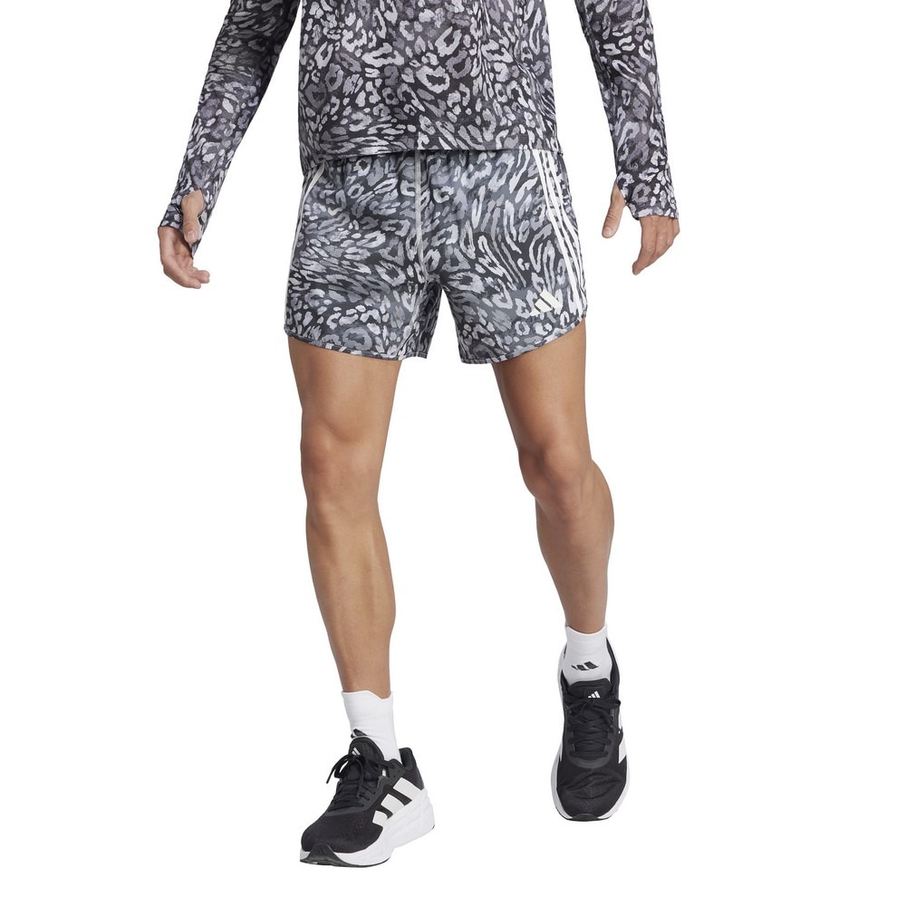 アディダス（adidas）（メンズ）オウン ザ ラン スリーストライプス ショーツ インナーブリーフ付き KVL28-JC7399