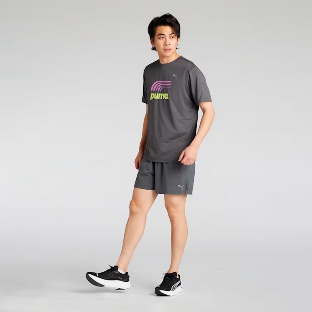 プーマ（PUMA）（メンズ、レディース）ランニング ショーツ 527062 88 DGRY