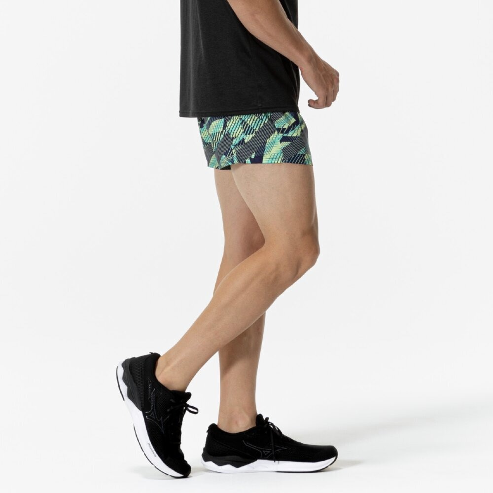 ミズノ（MIZUNO）（メンズ、レディース）ランニング マルチポケットパンツ グラフィック 6インチ J2MBC01428