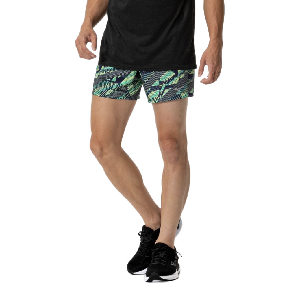 ミズノ（MIZUNO）（メンズ、レディース）ランニング マルチポケットパンツ グラフィック 6インチ J2MBC01428