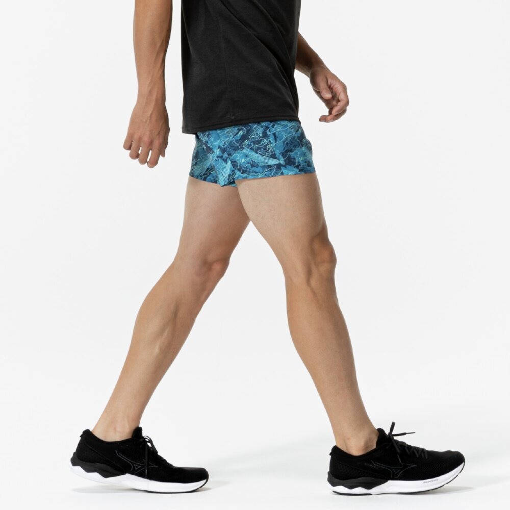 ミズノ（MIZUNO）（メンズ、レディース）ランニング マルチポケットパンツ グラフィック 6インチ J2MBC01435