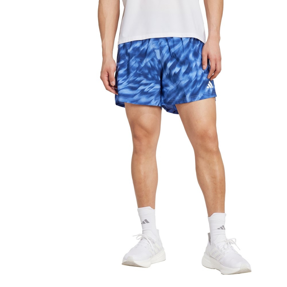 アディダス（adidas）（メンズ）オウン ザ ラン 総柄プリント ショーツ KRI49-JL8707