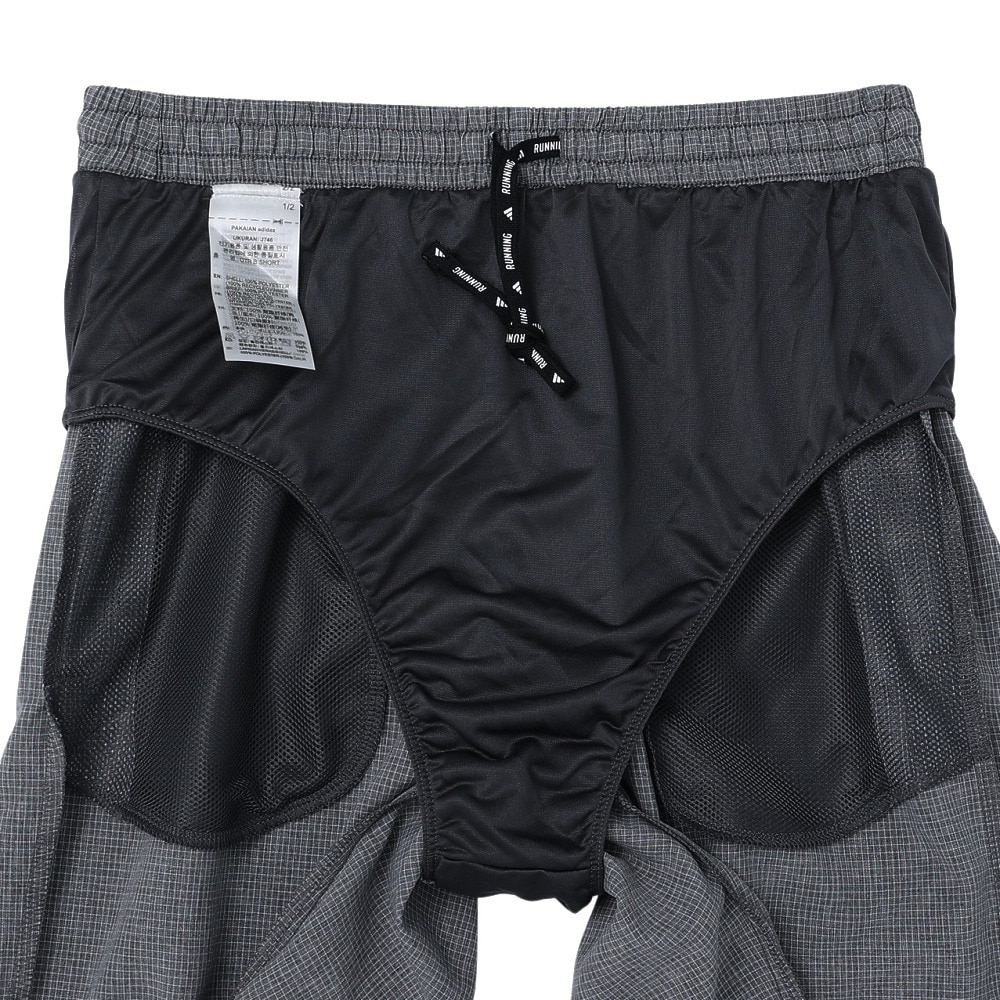アディダス（adidas）（メンズ）オウン ザ ラン ショーツ インナーショーツ付き KVE27-JM8231