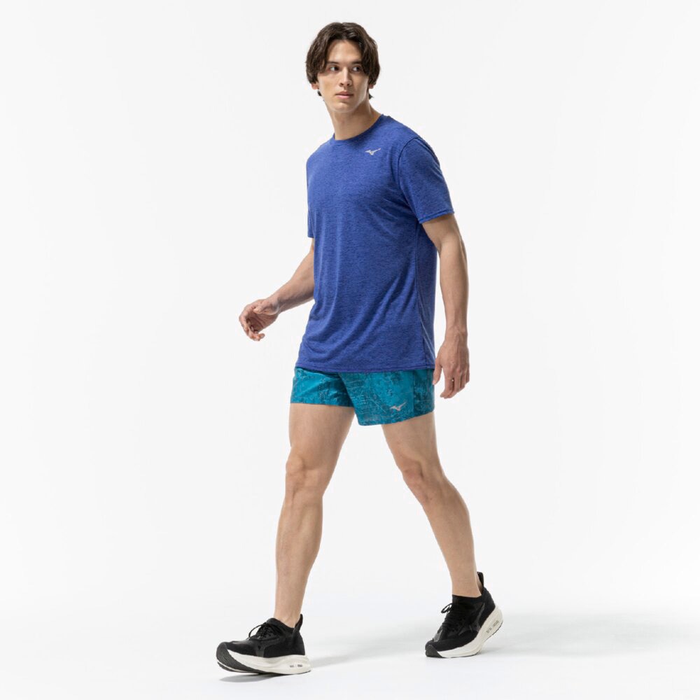 ミズノ（MIZUNO）（メンズ、レディース）ランニング マルチポケットパンツ グラフィック 6インチ J2MBC01436