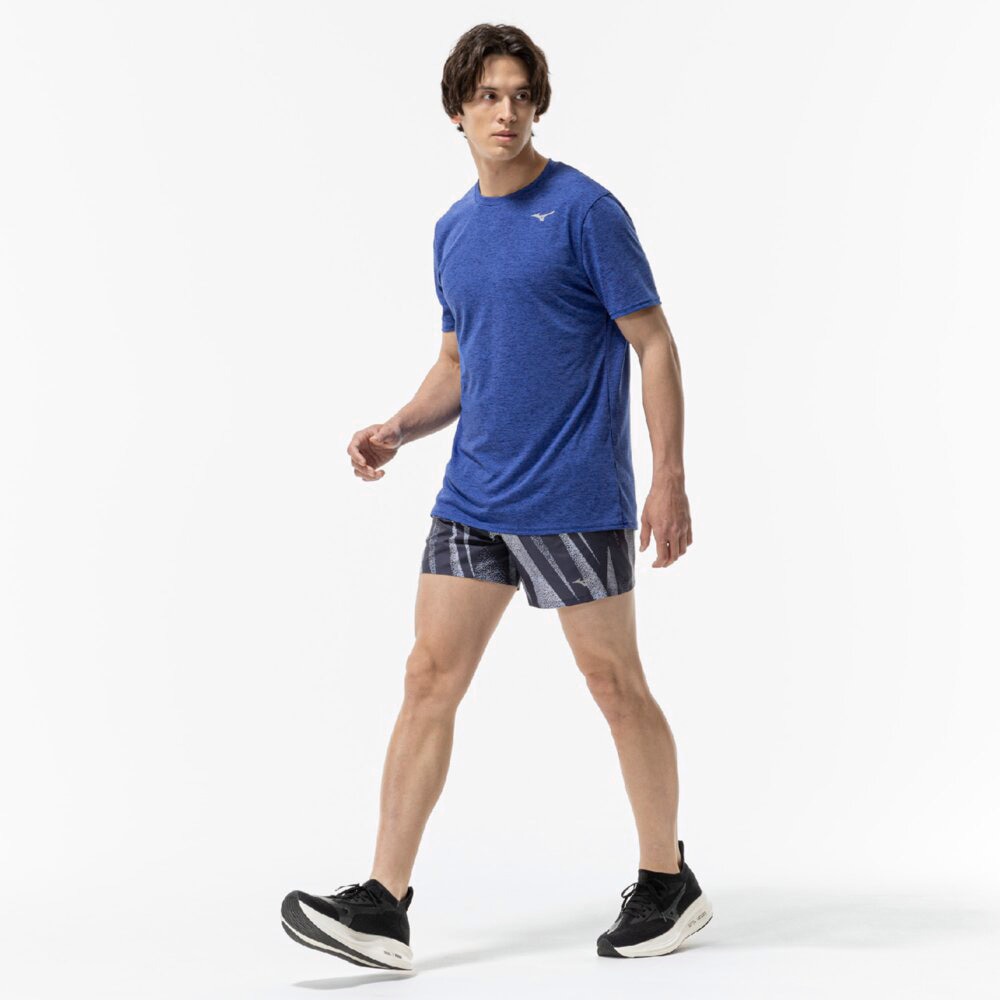 ミズノ（MIZUNO）（メンズ、レディース）ランニング マルチポケットパンツ グラフィック 6インチ J2MBC01491