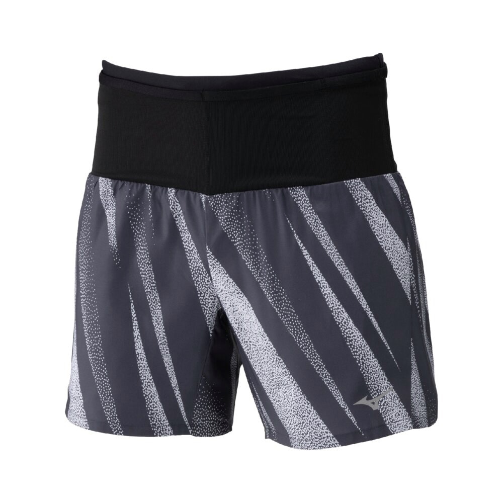 ミズノ（MIZUNO）（メンズ、レディース）ランニング マルチポケットパンツ グラフィック 6インチ J2MBC01491