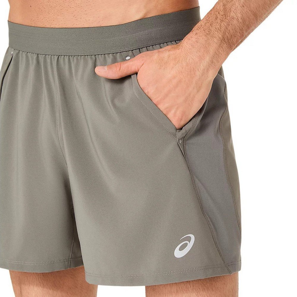 エルドレッソ アシックス ショートパンツ M ASICS グレー アシックス（ASICS）（メンズ）ROAD ランニング5インチショーツ