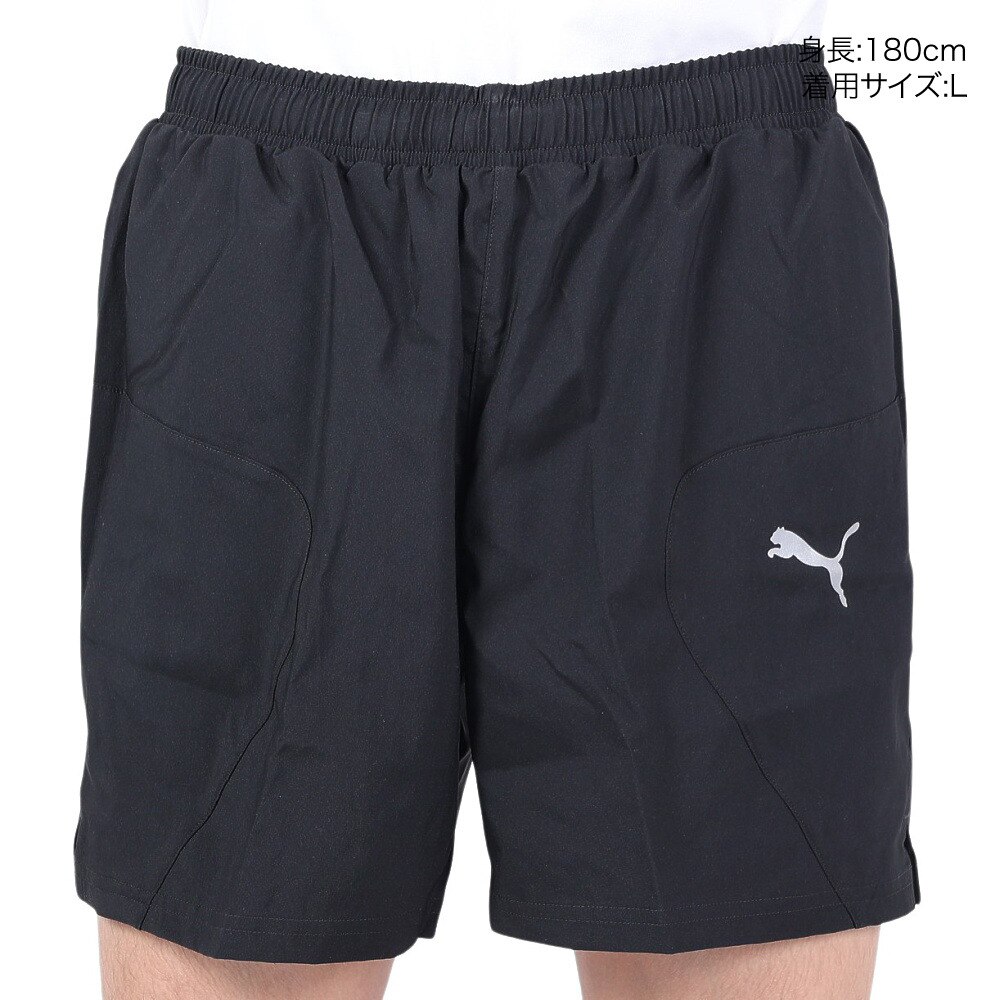 プーマ（PUMA）（メンズ）ショートパンツ メンズ  RUN FAVORITE ウーブン 5セッション  523679 01 BLK