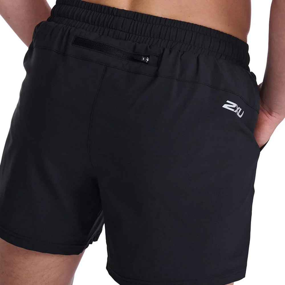 ツー・タイムズ・ユー（2XU）（メンズ）エアロ 5インチ ショートパンツ MR6903B-BLK/SRF