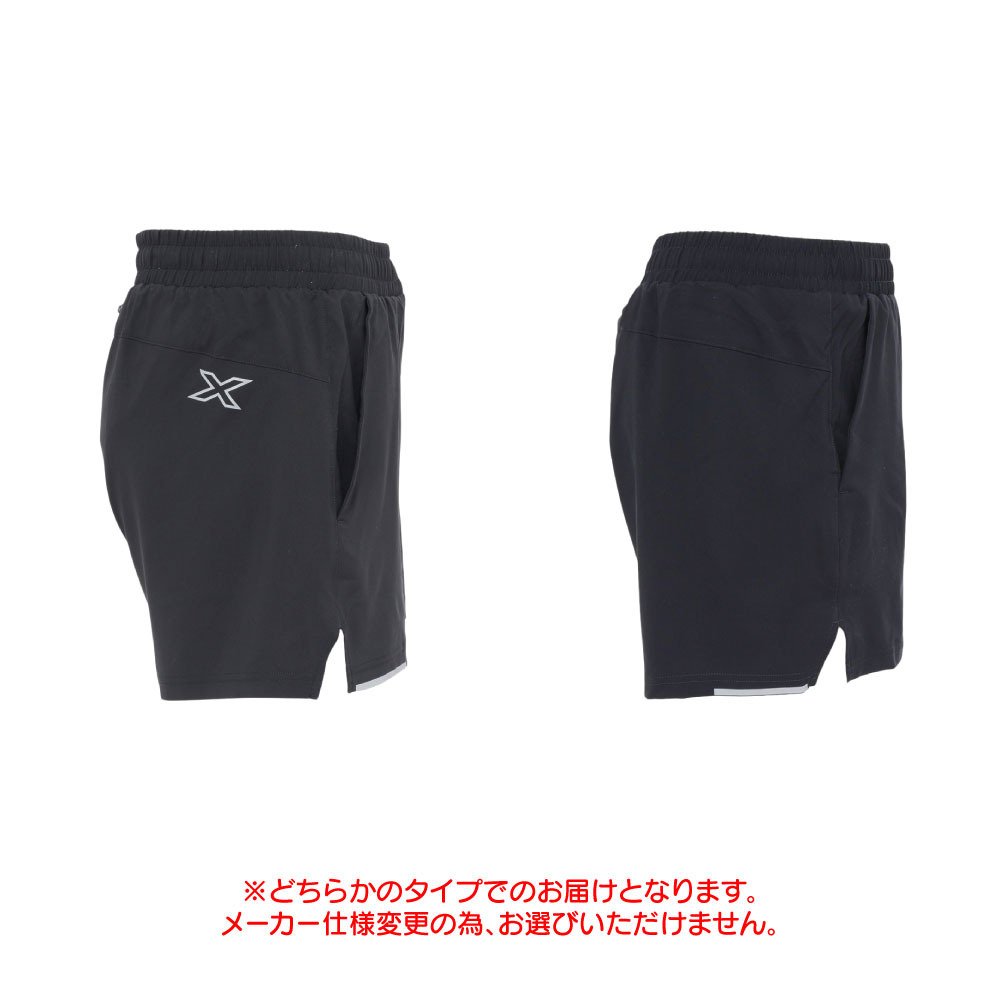 ツー・タイムズ・ユー（2XU）（メンズ）エアロ 5インチ ショートパンツ インナー付き MR6903B-BLK/SRF
