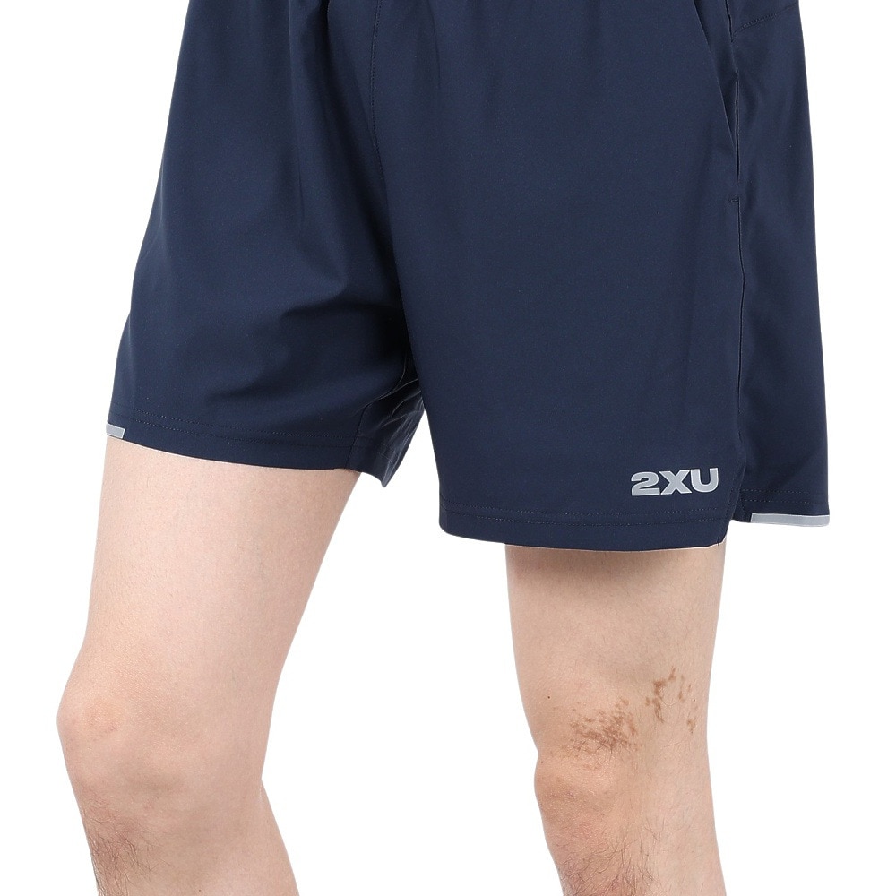 ツー・タイムズ・ユー（2XU）（メンズ）エアロ 5インチショート 2.0 インナーショーツ付き MR6903B-MDN/SRF