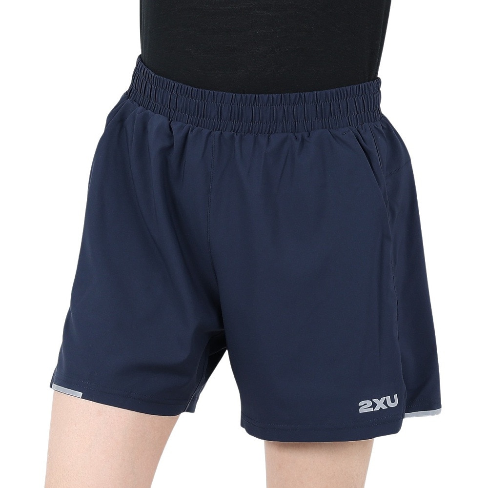 ツー・タイムズ・ユー（2XU）（メンズ）エアロ 5インチショート 2.0 インナーショーツ付き MR6903B-MDN/SRF