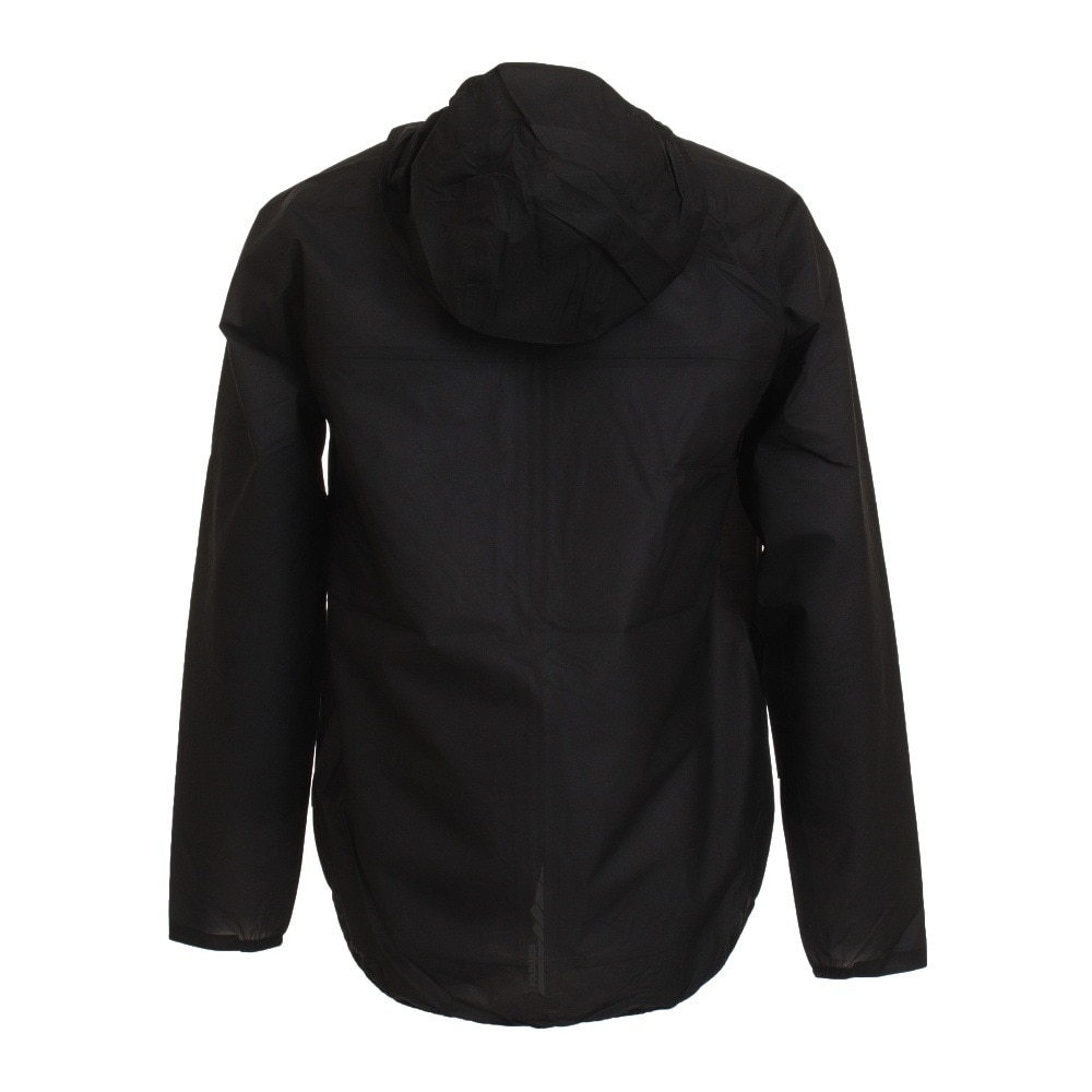 POLEWARDS（メンズ）ウルトラライト レインフーディ フルジップジャケット PW2HJN15 BLK