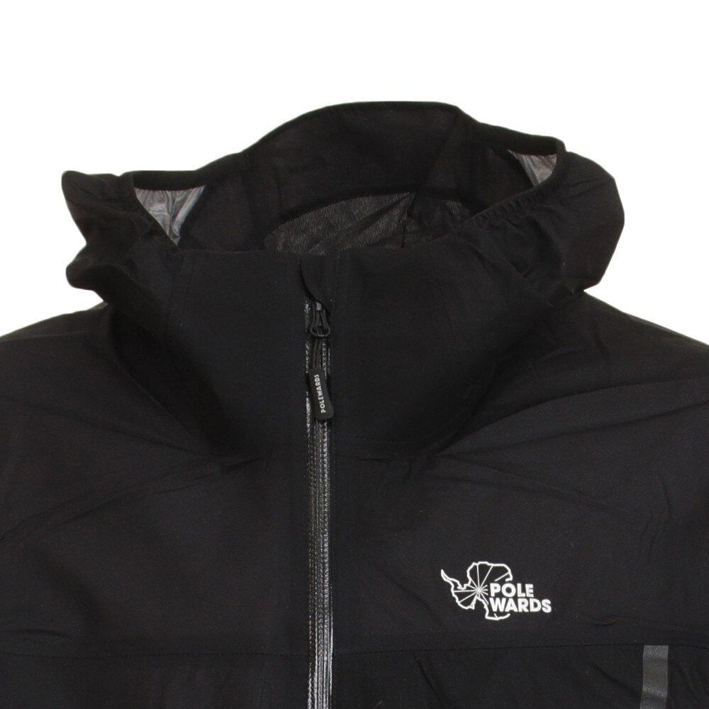 POLEWARDS（メンズ）ランニング UltraLight Rainフーディ PW2HJN15 BLK 
