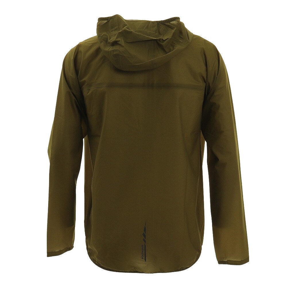 POLEWARDS（メンズ）ウルトラライト レインフーディ フルジップジャケット PW2HJN15 OLV