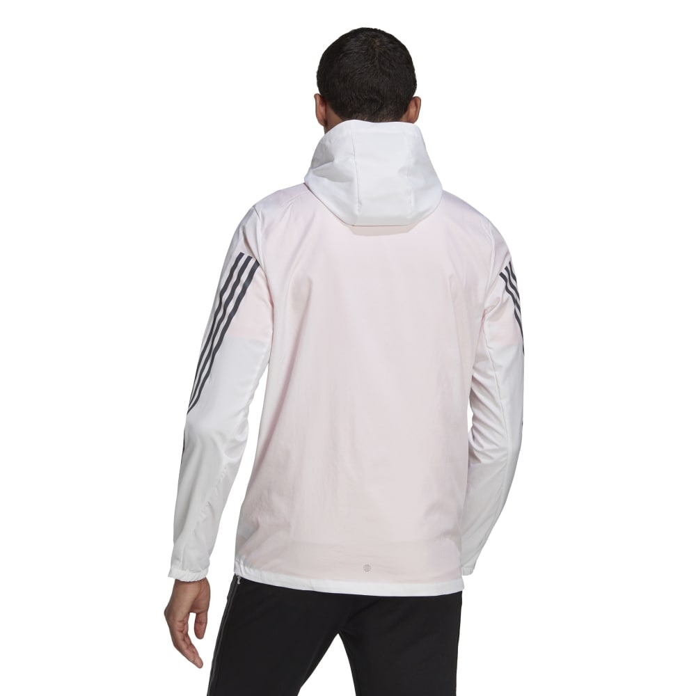 アディダス（adidas）（メンズ）ジャケット メンズ 白 防寒フードコート スリーストライプス TS693-HN2877 