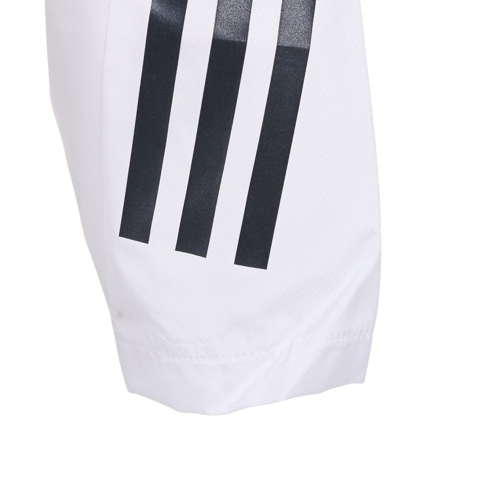 アディダス（adidas）（メンズ）ジャケット メンズ 白 防寒フードコート スリーストライプス TS693-HN2877 
