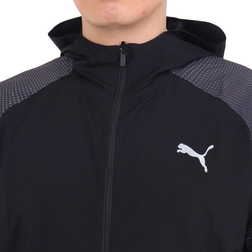 プーマ（PUMA）（メンズ）ジャケット メンズ RUN FAVORITE AOP ウーブンジャケット 524510 01 BLK