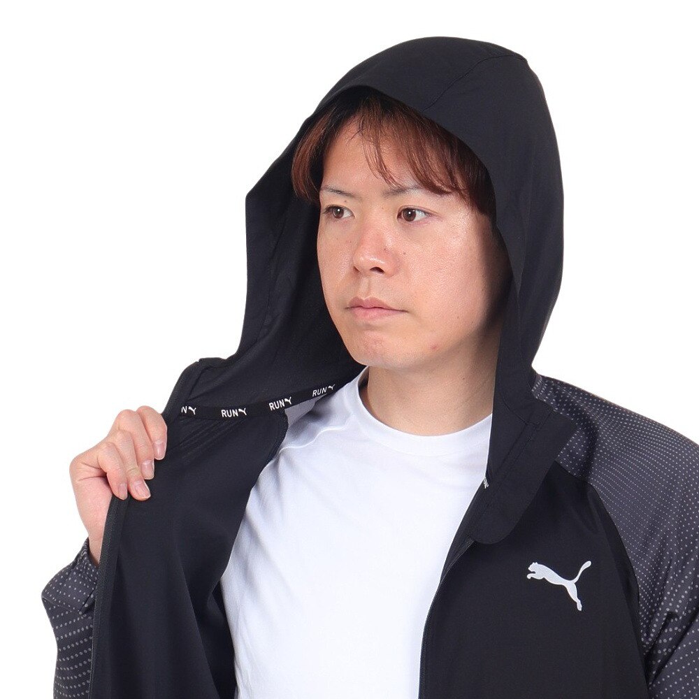 プーマ（PUMA）（メンズ）ジャケット メンズ RUN FAVORITE AOP ウーブンジャケット 524510 01 BLK