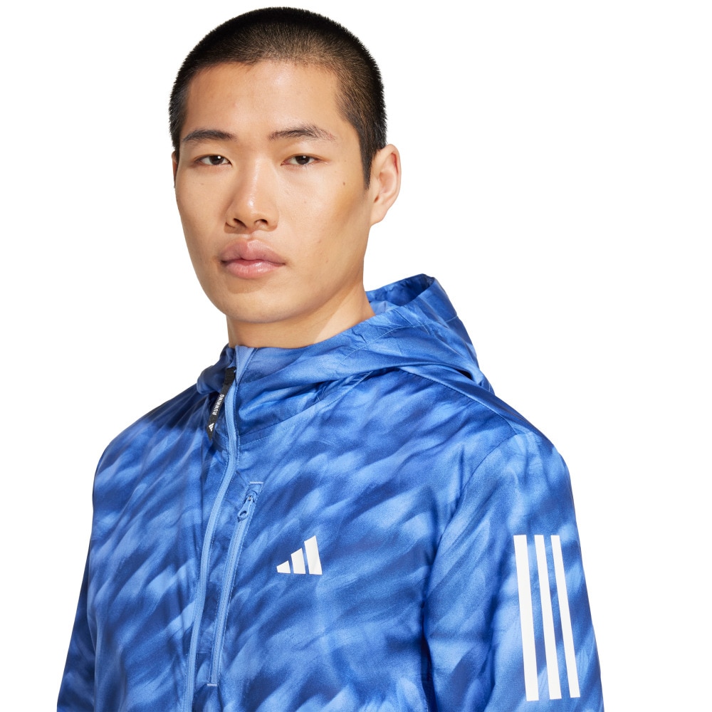 アディダス（adidas）（メンズ）オウン ザ ラン総柄プリントジャケット KQF04-JL8703