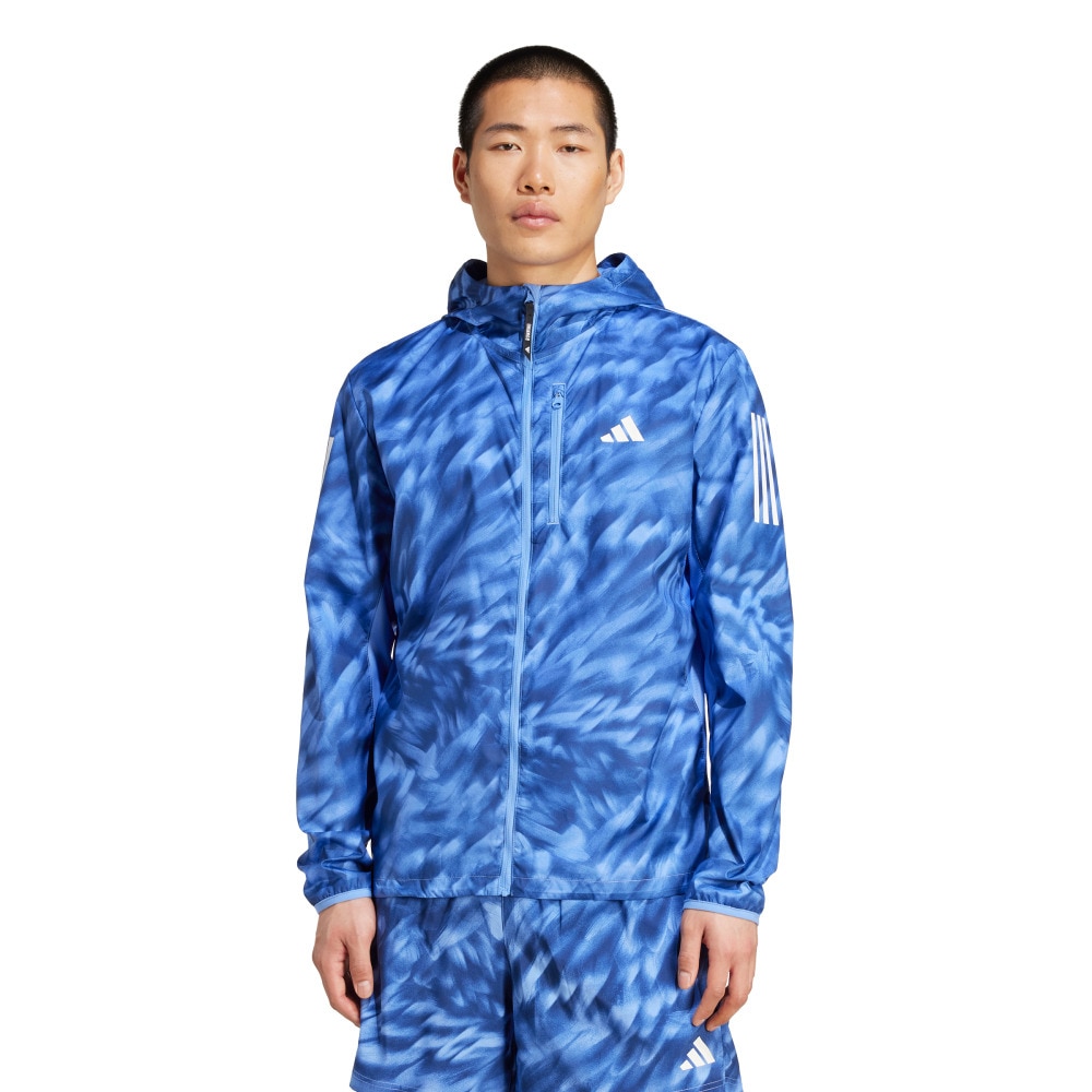 アディダス（adidas）（メンズ）オウン ザ ラン総柄プリントジャケット KQF04-JL8703