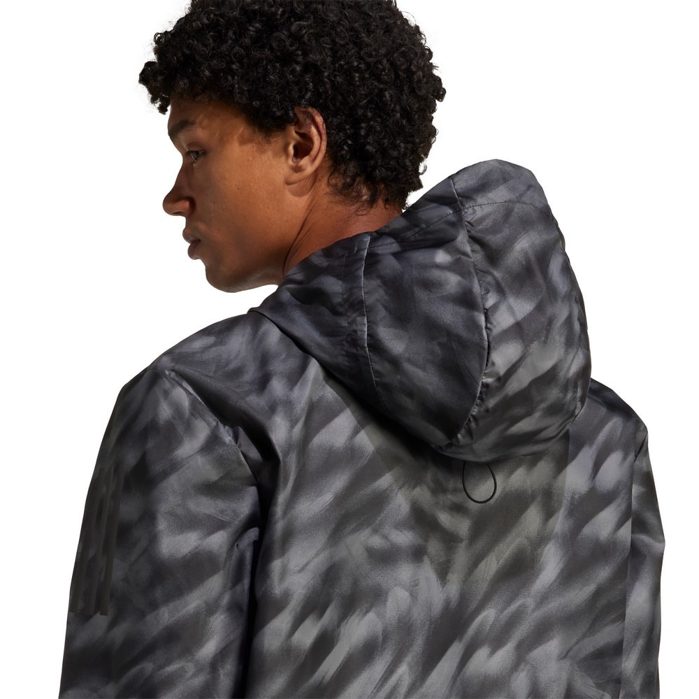 アディダス（adidas）（メンズ）オウン ザ ラン総柄プリント ジャケット KQF04-JN6327