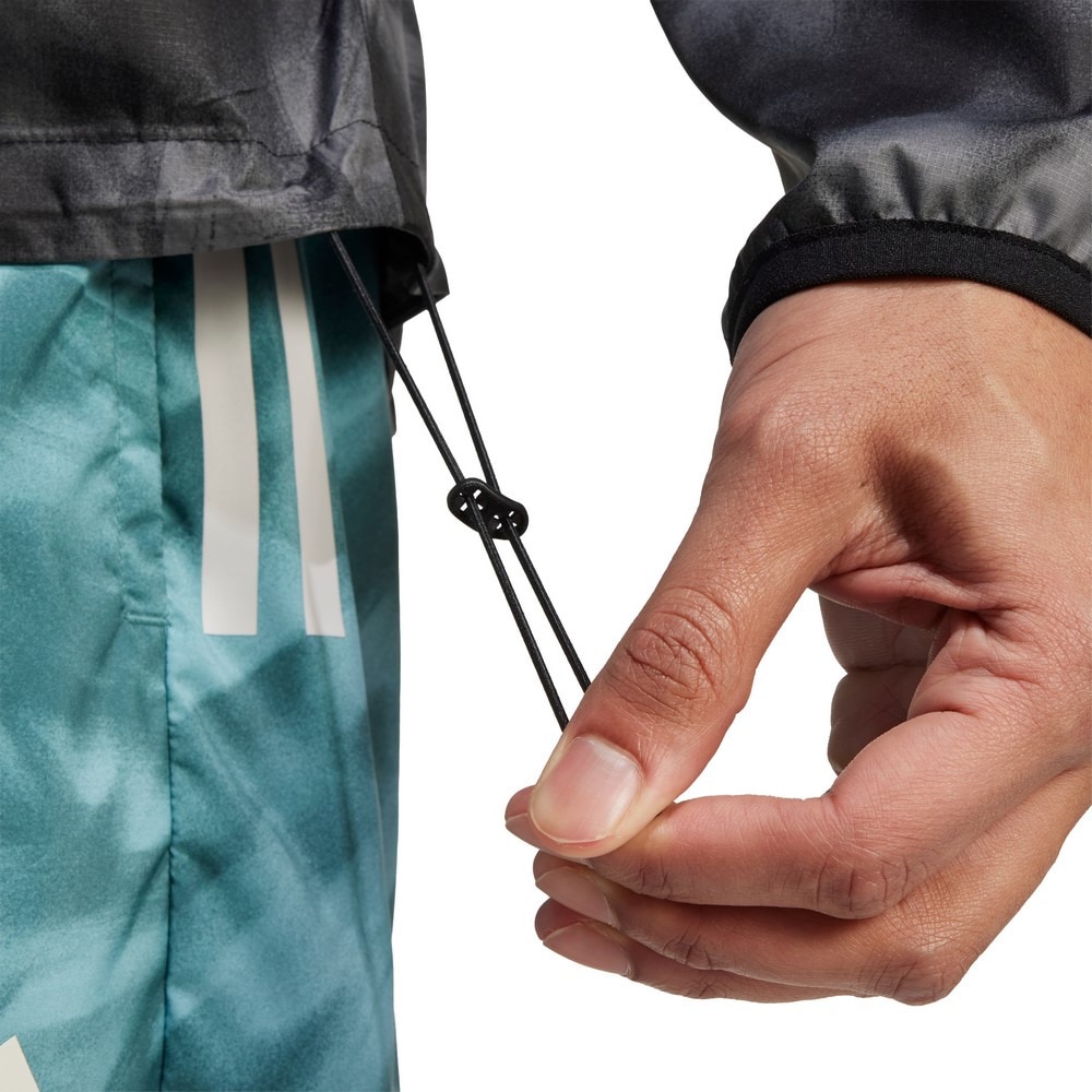 アディダス（adidas）（メンズ）オウン ザ ラン総柄プリント ジャケット KQF04-JN6327