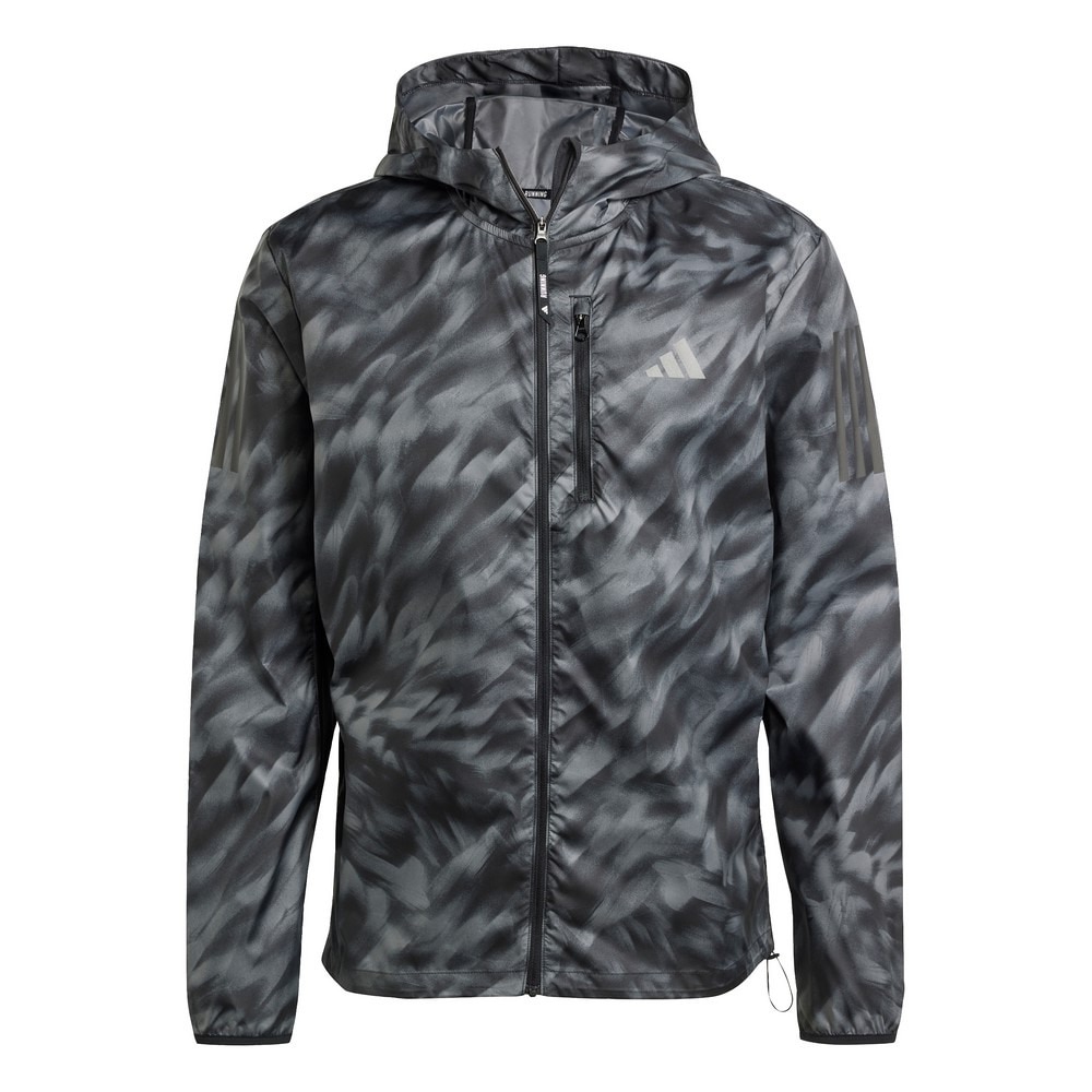 アディダス（adidas）（メンズ）オウン ザ ラン総柄プリント ジャケット KQF04-JN6327