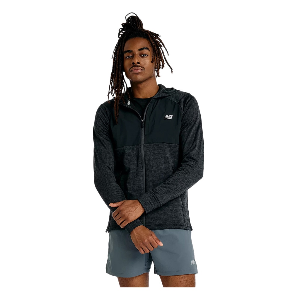 New Balance フード付きセーター サイズ7 黒 New Balance（ニューバランス） トレーニングジャケット メンズ