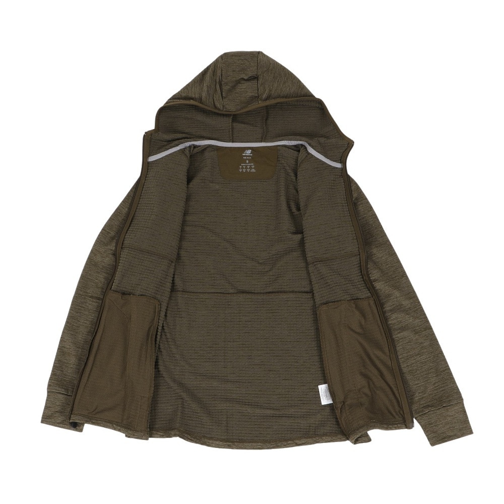 ハーン ヒツジ（茶色） ニューバランス（new balance）（メンズ）Heat Grid Hooded フルジップ