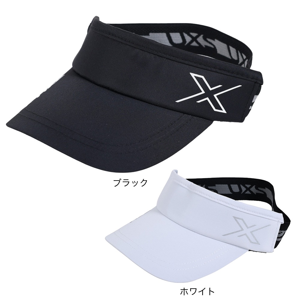 ツー・タイムズ・ユー（2XU）（メンズ）ラン バイザー UQ6165F-BLK/BLK