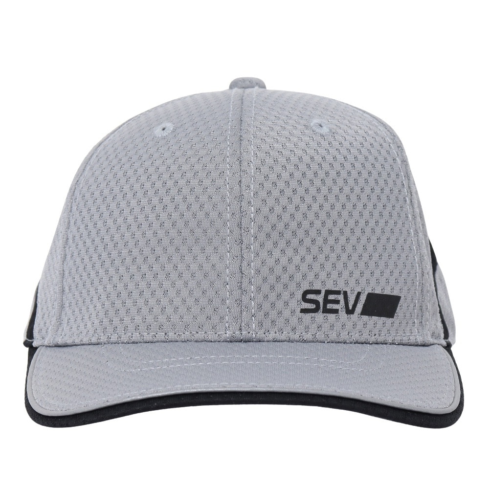 セブ（SEV）（メンズ、レディース）RUN オールメッシュキャップ GRY 24SGCPKH004GRY