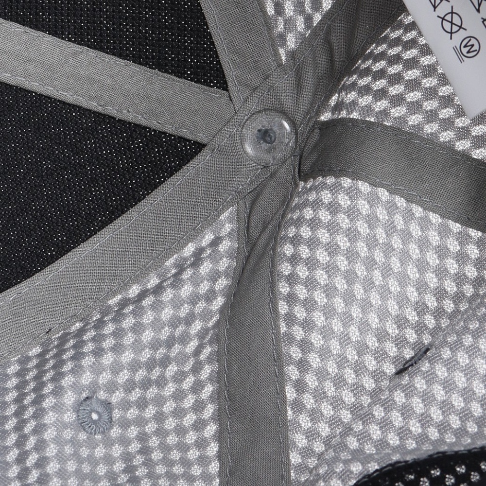 セブ（SEV）（メンズ、レディース）RUN オールメッシュキャップ GRY 24SGCPKH004GRY
