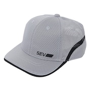 セブ（SEV）（メンズ、レディース）RUN オールメッシュキャップ GRY 24SGCPKH004GRY