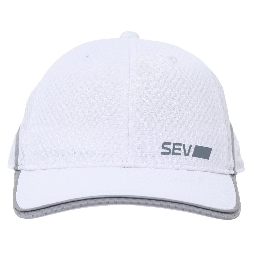 セブ（SEV）（メンズ、レディース）RUN オールメッシュキャップ WHT 24SGCPKH004WHT