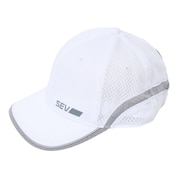 セブ（SEV）（メンズ、レディース）RUN オールメッシュキャップ WHT 24SGCPKH004WHT