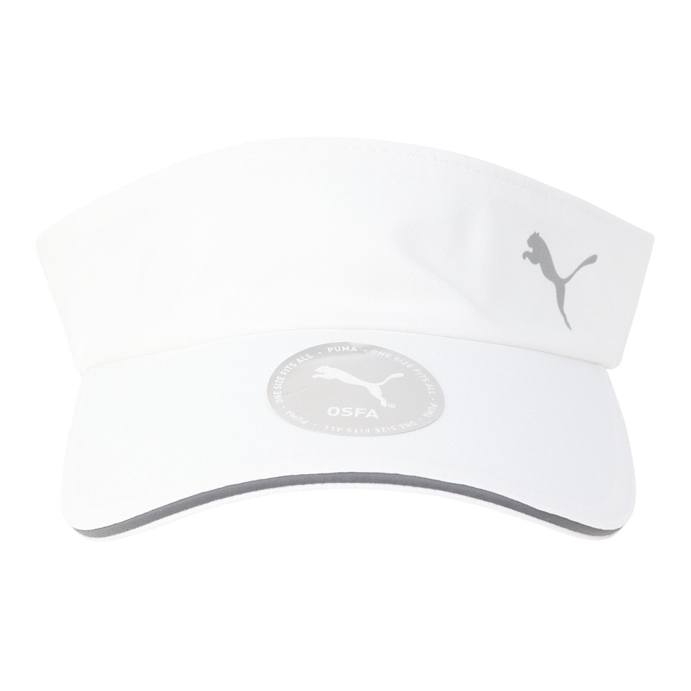 プーマ（PUMA）（メンズ、レディース）ランニング バイザー 026165 02 WHT