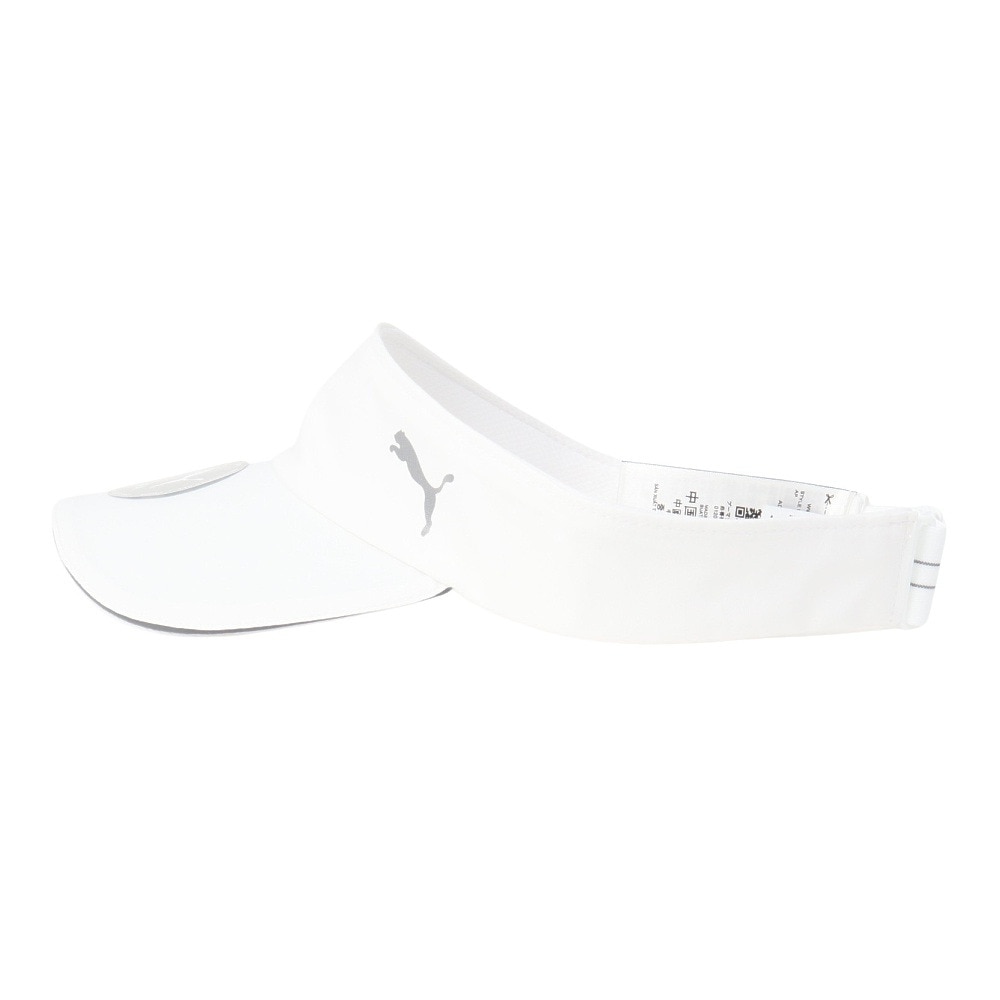 プーマ（PUMA）（メンズ、レディース）ランニング バイザー 026165 02 WHT