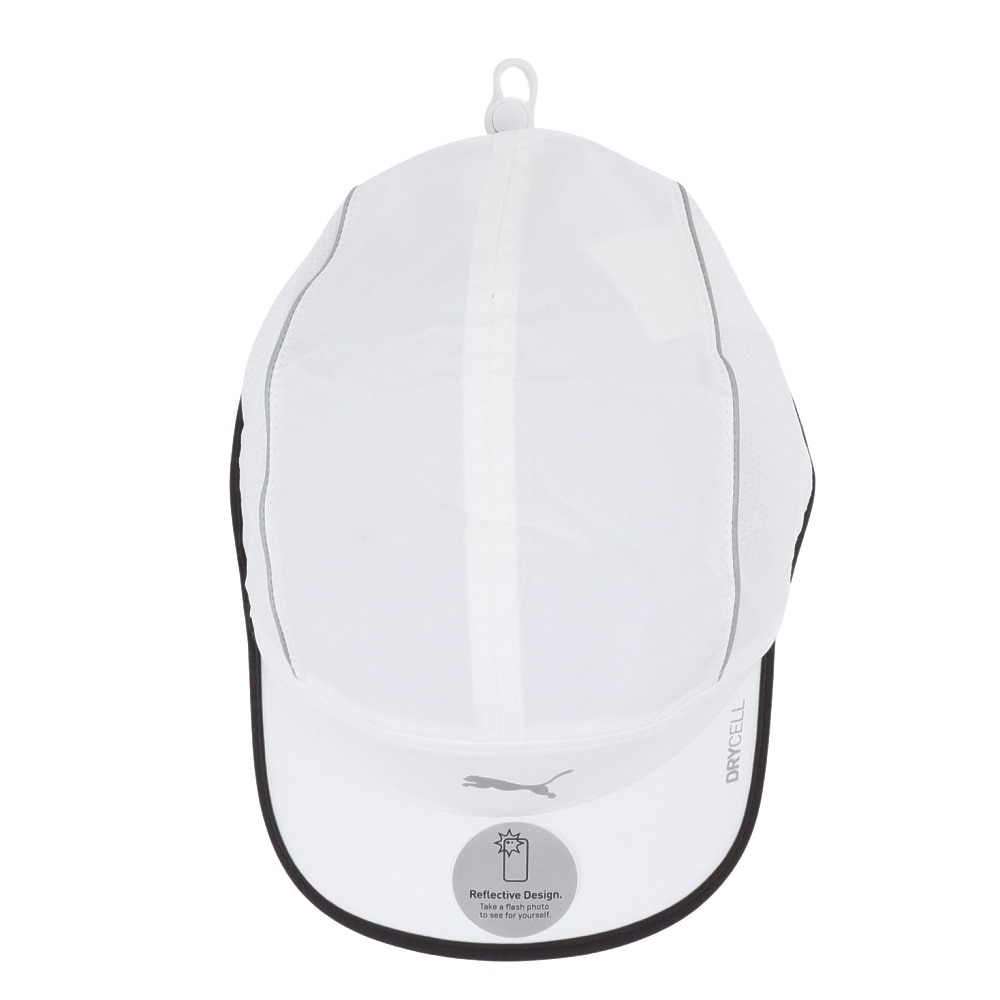 プーマ（PUMA）（メンズ、レディース）ランナー ショート バイザー 5 パネル キャップ 026167 02 WHT