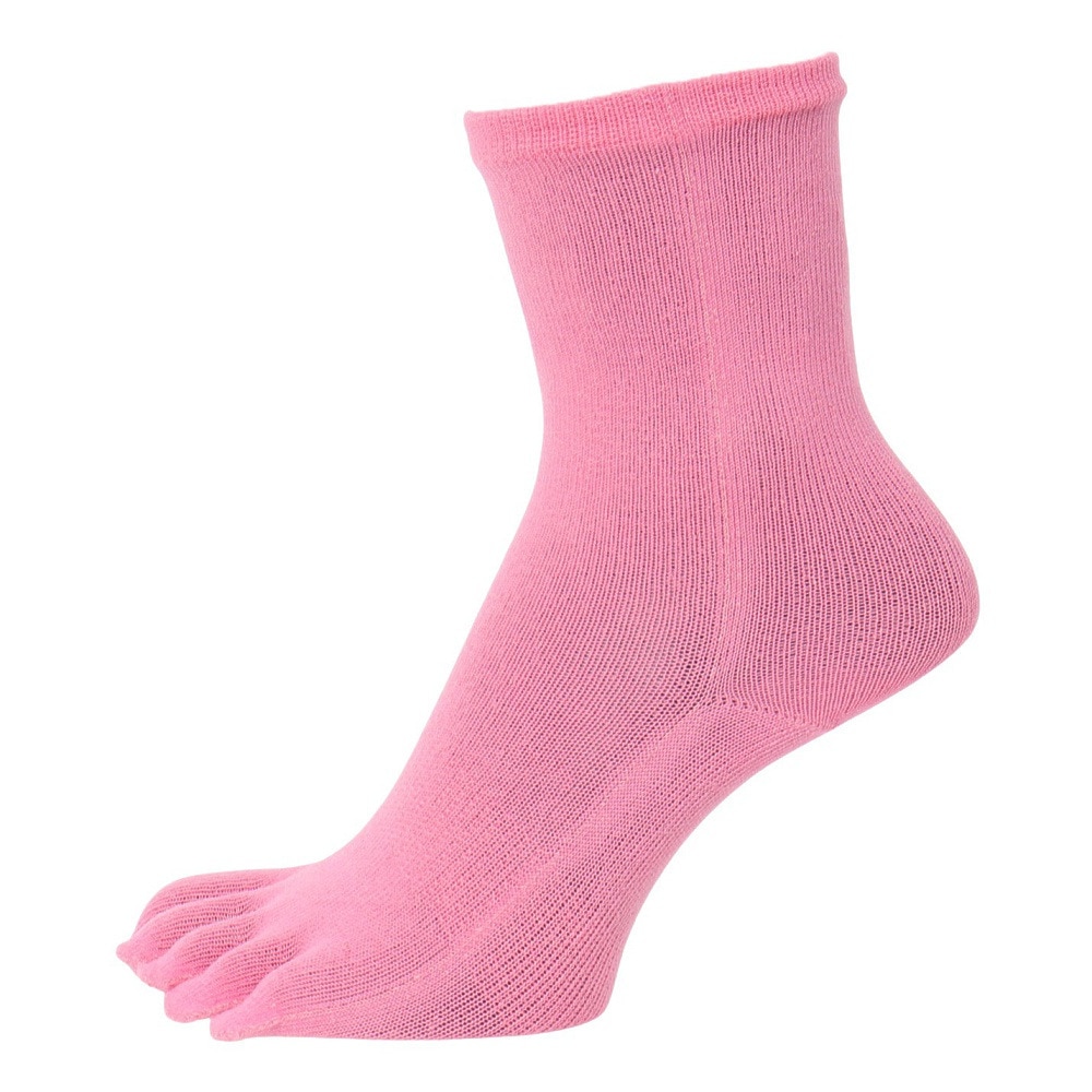 イトイエックス（itoix）（メンズ、レディース）五本指ソックス セミロング ZOOMIN PINK