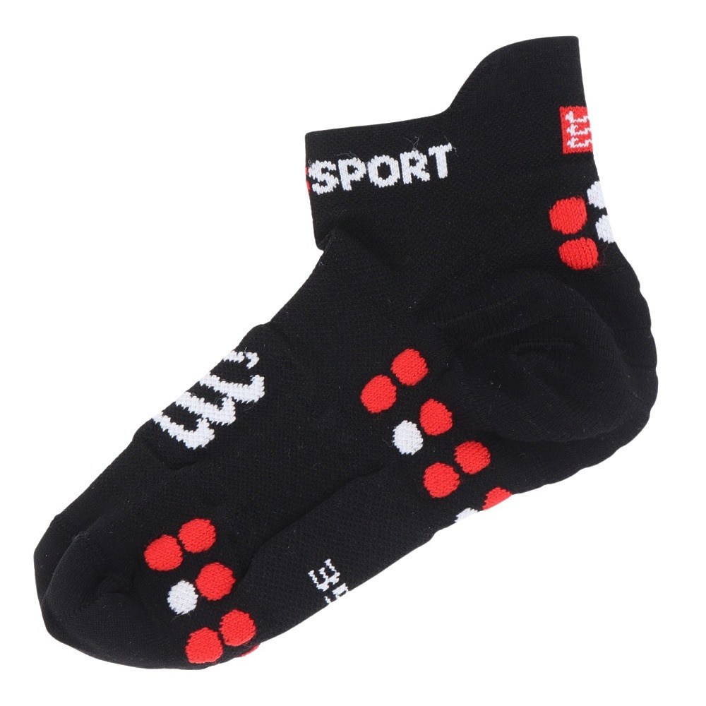 コンプレスポーツ（COMPRESSPORT）（メンズ、レディース、キッズ）プロレーシングソックス V4.0 ランロー XU00047B-BLRE