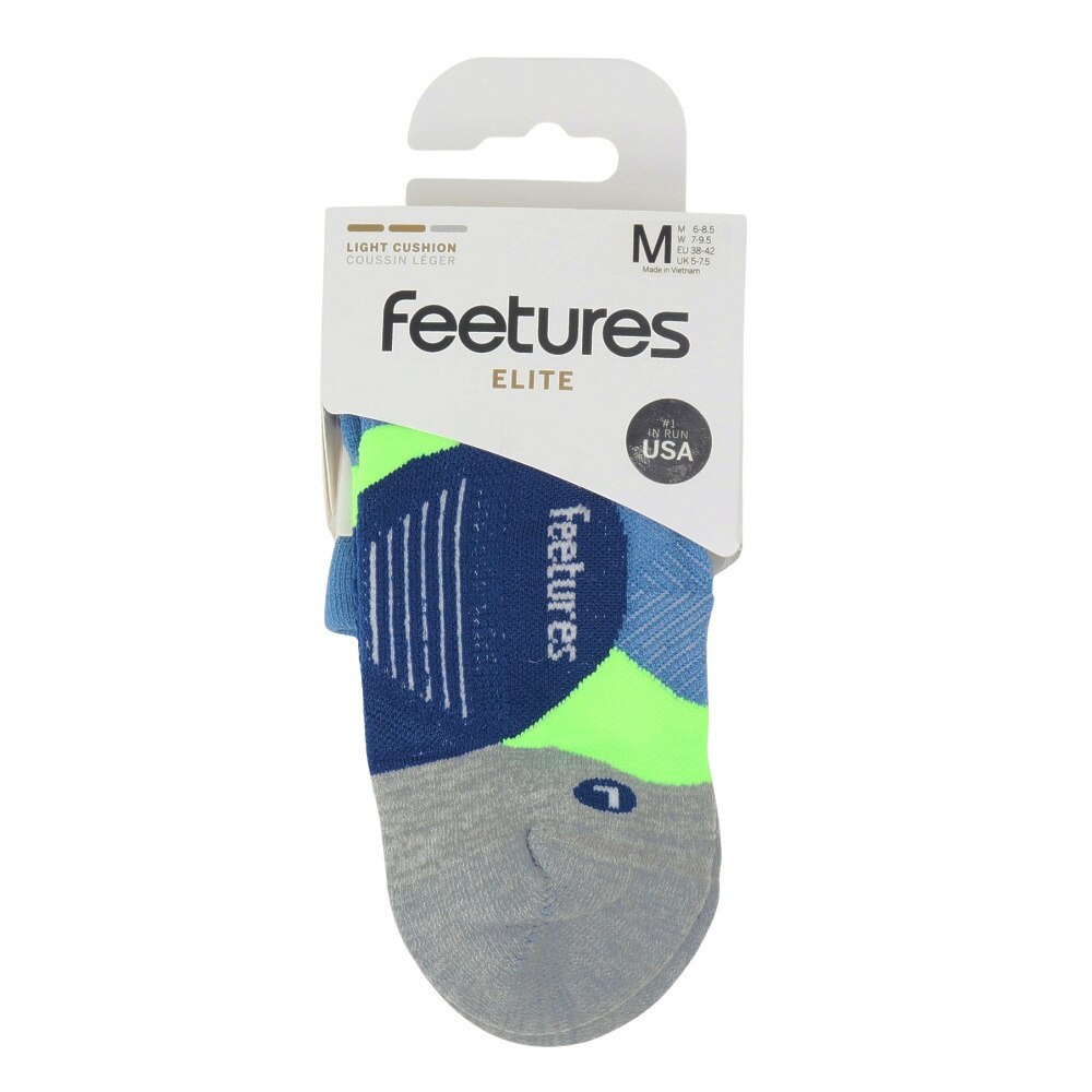 フィーチャーズ（Feetures）（メンズ、レディース）ソックス ELITE LIGHT クッション NO SHOW TAB 4400030167251