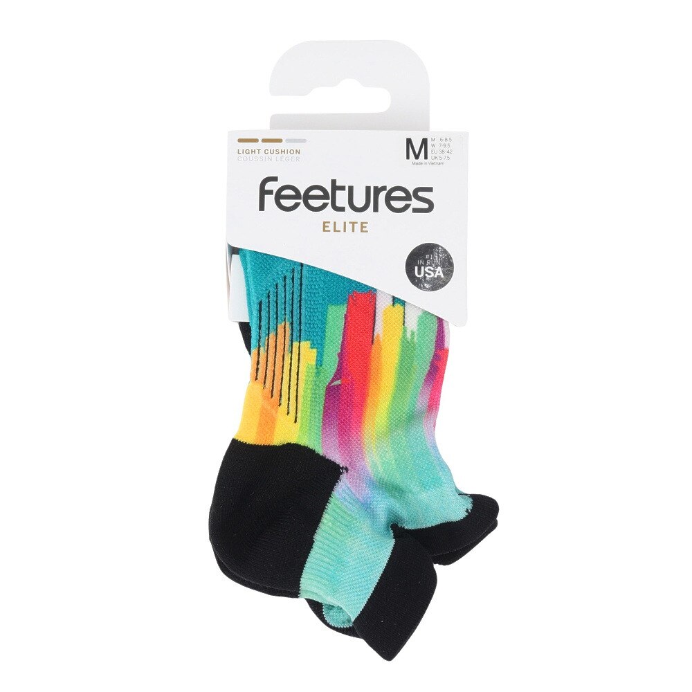 フィーチャーズ（Feetures）（メンズ、レディース）ソックス ELITE LIGHT クッション NO SHOW TAB 4400030176251