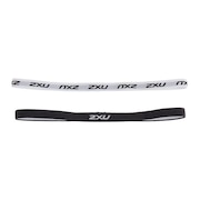 (レディース)スキニーヘッドバンド 2本セット UQ5692F-BLK/WHT