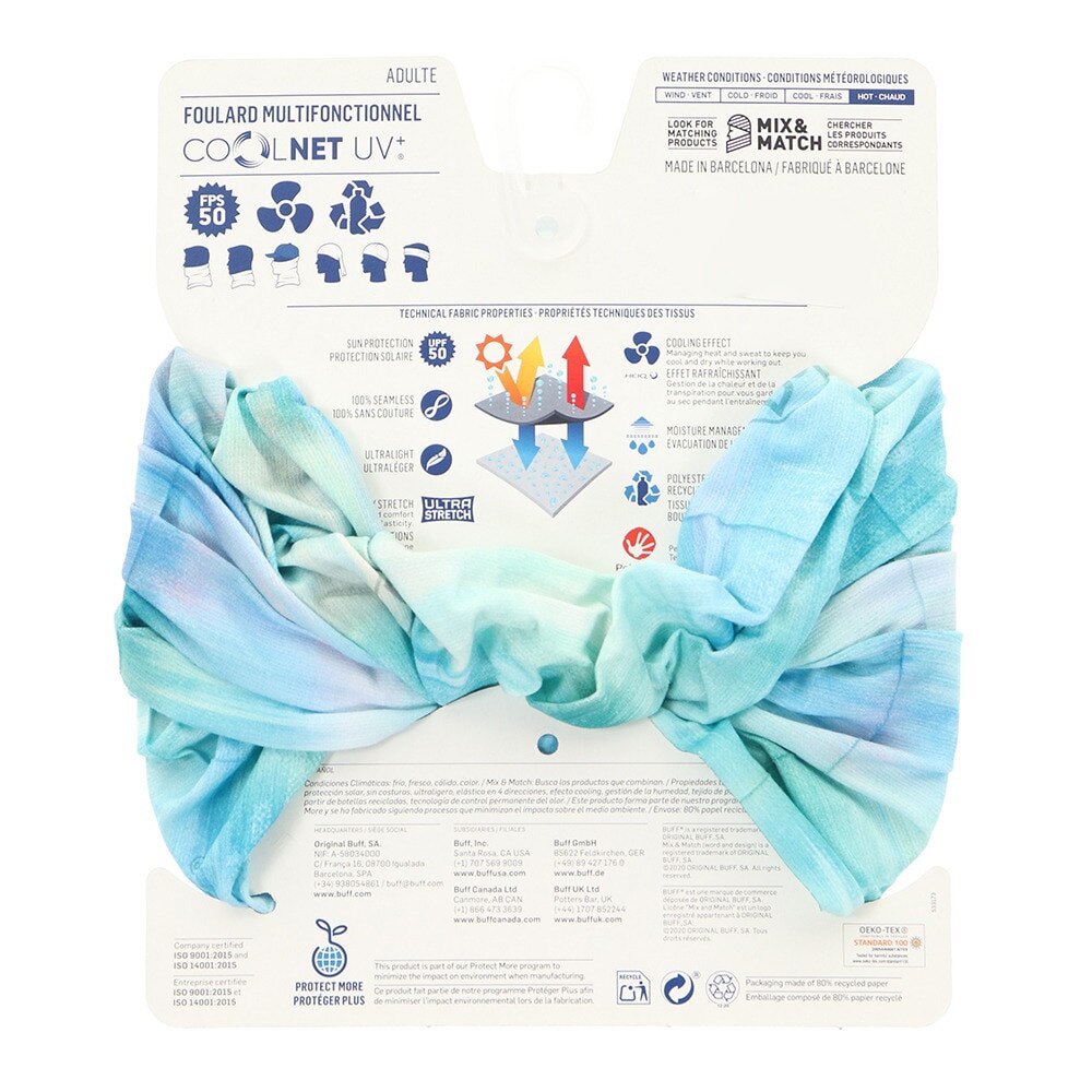 BUFF（メンズ、レディース）UV+ MARBLED TURQUOISE 427113
