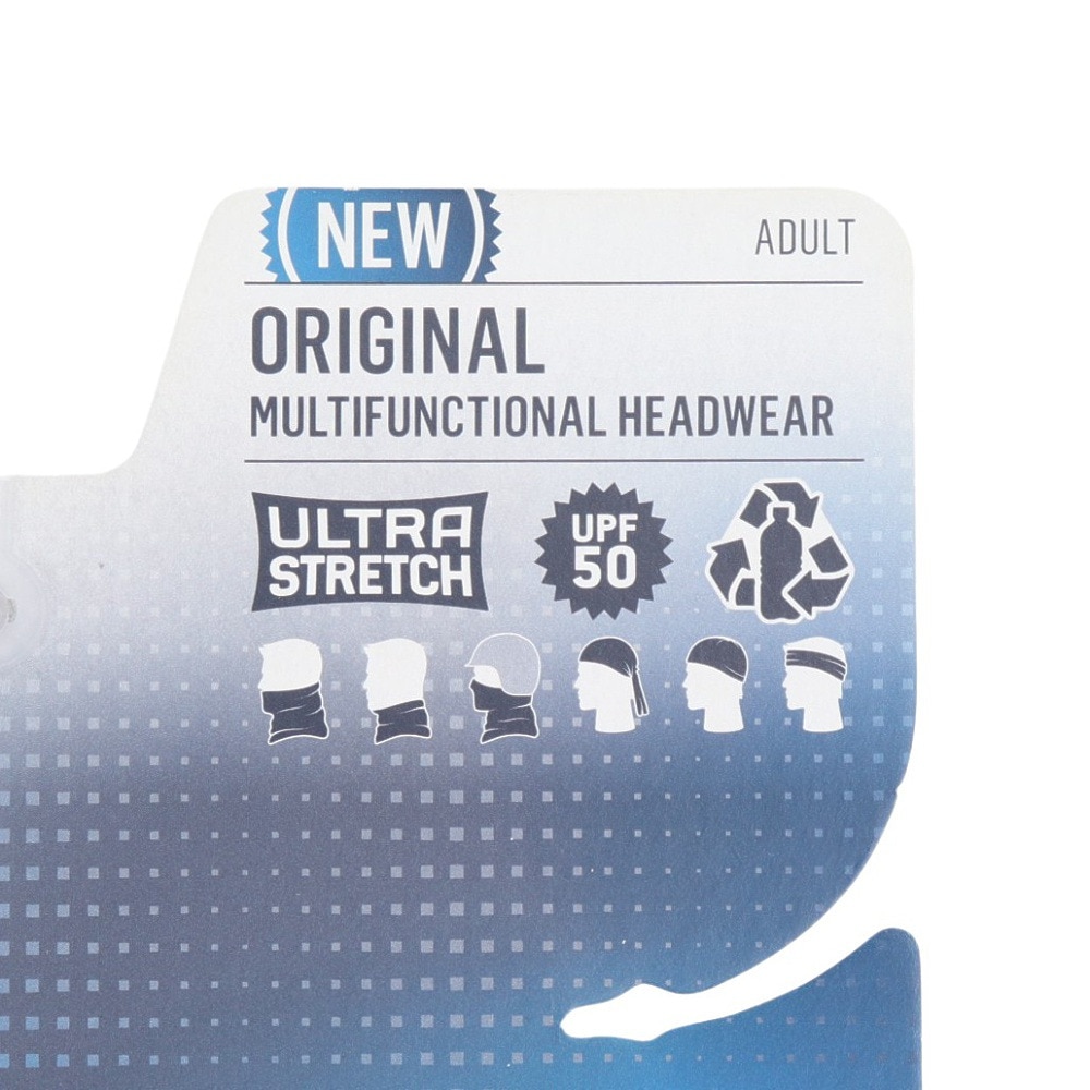 バフ（BUFF）（メンズ、レディース）ネックウォーマー フェイスマスク ヘアバンド UVカット 多機能 ORIGINAL SLDCASTLEROCK GREY 334343