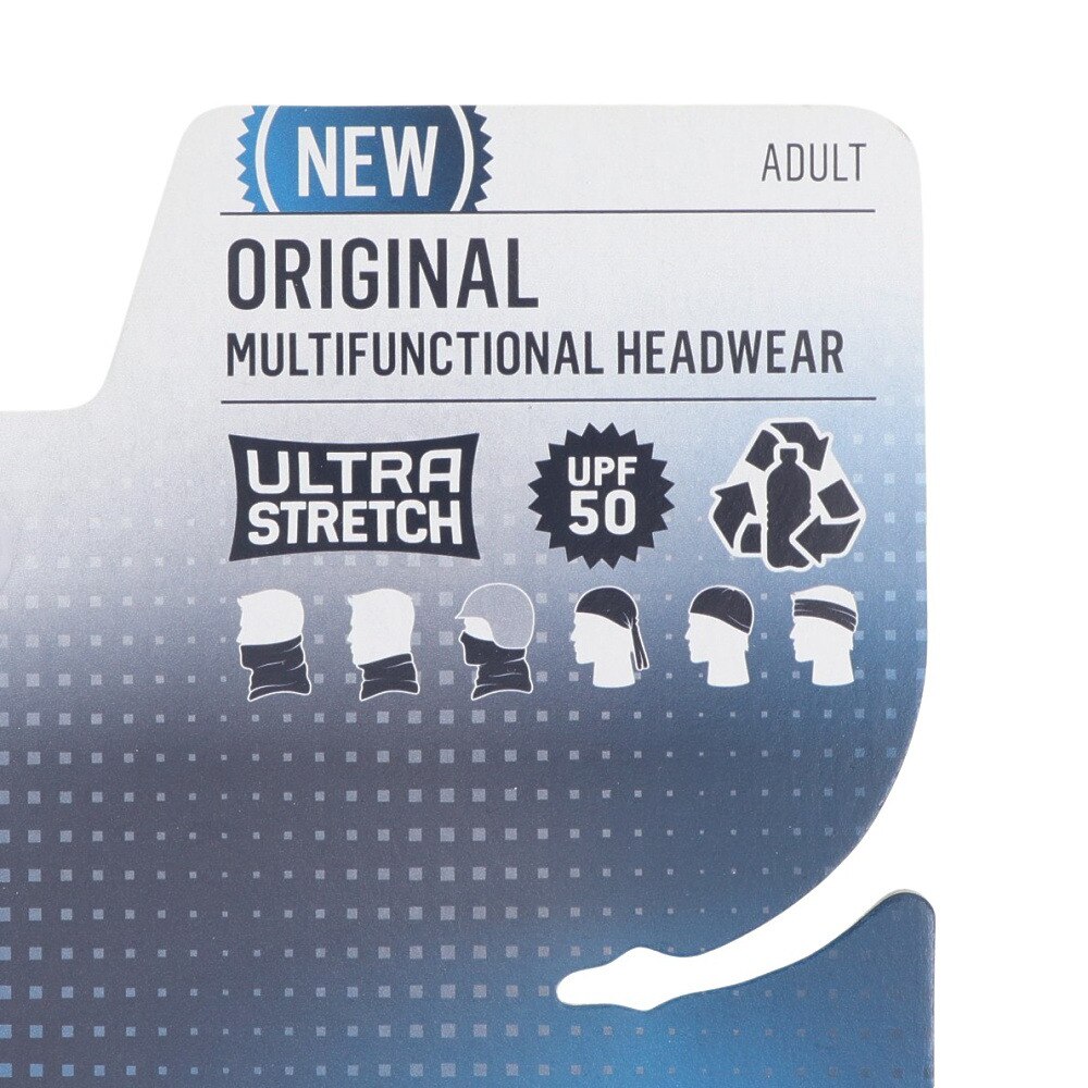 バフ（BUFF）（メンズ、レディース）ネックウォーマー フェイスマスク ヘアバンド UVカット 多機能 ORIGINAL AFGAN GRAPHITE 334367
